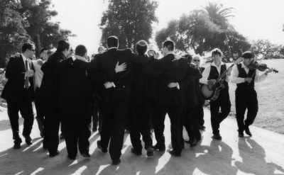 Tish,Bedeken,Klezmer guitarist,fiddler hora to Chuppa,Jewish wedding ceremony,CA